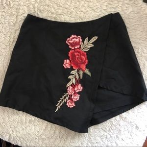 Embroidered Skort